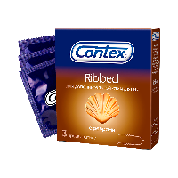 Изображение товара Contex презерватив ribbed с ребрышками 3 шт.