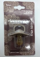 Изображение товара Будь здоров соска-пустышка латексная 3+ 1 шт./л0008