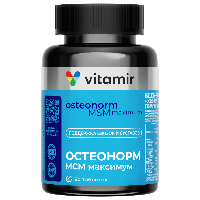 Изображение товара Витамир остеонорм мсм максимум 60 шт. таблетки, покрытые оболочкой массой 1545 мг