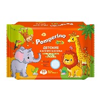 Pamperino kids полотенца влажные детские универсальные с экстрактом ромашки алоэ и витамином е 60 шт.