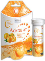 Асковит 1 гр 10 шт. таблетки шипучие вкус апельсин
