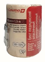 Lauma бинт медицинский эластичный компрессионный модель 5 10 смx1,5 м/средней растяжимости