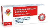 Изображение товара Bio гель-бальзам косметический для тела муравьиная кислота и живокост 50 мл