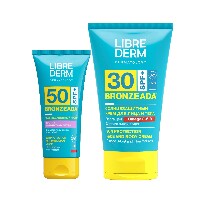 Изображение товара Набор ЛИБРИДЕРМ БРОНЗИАДА: солнцезащитный крем для лица против пигментных пятен SPF50 + солнцезащитный крем SPF30