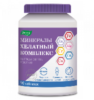 Изображение товара Минералы хелатный комплекс 90 шт. таблетки, покрытые оболочкой массой 1,55 г