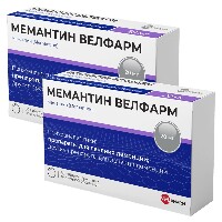 Изображение товара Набор из 2-х уп Мемантин Велфарм 20мг №30 табл со скидкой