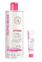 Изображение товара Набор Топикрем Hydra+ вода мицеллярная мягкая 400мл + гель-крем для сияния кожи 40мл со скидкой