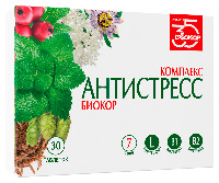 Изображение товара Комплекс антистресс биокор 30 шт. таблетки массой 0,54 г