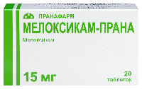 Изображение товара Мелоксикам-прана 15 мг 20 шт. таблетки