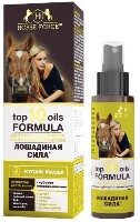 Лошадиная сила top 10 oils formula купаж масел для роста и глубокого восстановления волос 100 мл
