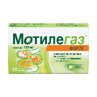 Изображение товара Мотилегаз форте 120 мг 20 шт. капсулы