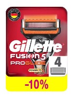 Gillette fusion proglide power кассеты сменные для безопасных бритв 4 шт.