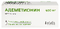 Изображение товара Адеметионин 400 мг 5 шт. флакон лиофилизат для приготовления раствора для внутривенного и внутримышечного введения