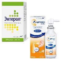 Изображение товара Набор ЭНТЕРОЛ №30 капс + А-ЦЕРУМЕН ПЛЮС спрей 40мл по специальной цене