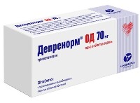 Изображение товара Депренорм ОД 70 мг 30 шт. таблетки с пролонгированным высвобождением, покрытые пленочной оболочкой