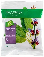 Изображение товара Карамель леденцовая с витамином с со вкусом шалфея с медом 60 гр карамель
