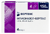 Изображение товара Флуконазол-вертекс 150 мг 4 шт. капсулы