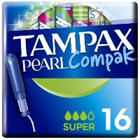 Tampax тампоны compak pearl super с апплик 16 шт.