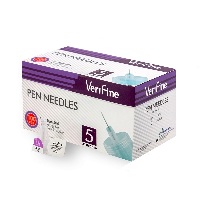 Изображение товара Иглы verifine (верифайн) стерильные для инсулиновых шприц-ручек 0,25(31g)х5 мм 100 шт.
