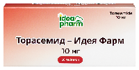 Изображение товара Торасемид-идея фарм 10 мг 60 шт. таблетки