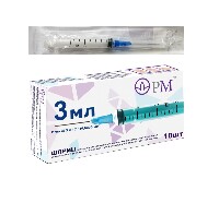 Изображение товара Шприц 3 мл трехдетальный c иглой 23g (0,6х30 мм) 10 шт./премьер -мед/