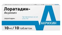 Лоратадин-акрихин 10 мг 10 шт. таблетки