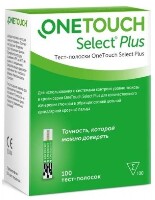 Тест-полоски one touch select plus 100 шт.