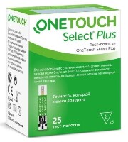 Тест-полоски one touch select plus 25 шт.
