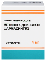 Изображение товара Метилпреднизолон-фармасинтез 4 мг 30 шт. таблетки