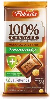 Изображение товара Чаржед шоколад молочный с криспом иммунити 100 гр