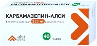 Карбамазепин-алси 200 мг 40 шт. таблетки
