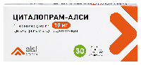 Изображение товара Циталопрам-алси 10 мг 30 шт. таблетки, покрытые пленочной оболочкой