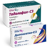 Изображение товара Набор Тадалафил-CЗ таб. 5мг №60 + Дапоксетин-CЗ таб. 30мг №30 - по специальной цене