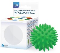 Изображение товара Массажер медицинский альпина пласт иглбол 65 мм/зеленый