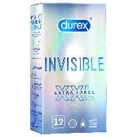 Презервативы Durex® Invisible XXLультратонкие увеличенного размера из натурального латекса