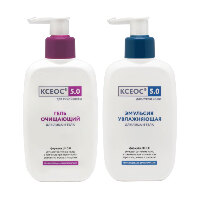 Изображение товара Набор Уход за сухой кожей лица и тела «Гель очищающий + Эмульсия» по выгодной цене