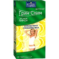 Изображение товара Фиточай грин-слим ти лимон 2 гр 30 шт. пак