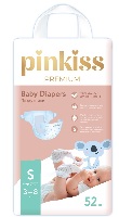 Изображение товара Pinkiss premium подгузники s/3-8 кг/ 52 шт.