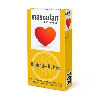 Изображение товара Презервативы masculan ribbed+dotted 10 шт.