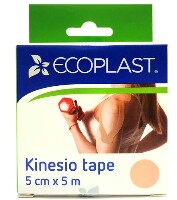 Ecoplast кинезио тейп 5 смх5 м бежевый