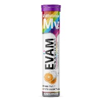 Изображение товара Evam мультивитамины со вкусом апельсина 20 шт. таблетки шипучие массой 4,1 г