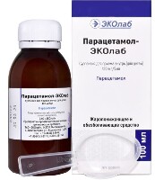 Парацетамол-эколаб 0,12/5 мл флакон суспензия для приема внутрь 100 мл