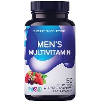 LIVS комплекс мультивитаминов для мужчин 50 шт. пектиновые мармеладные пастилки массой 3,7 г со вкусами клубники вишни и малины