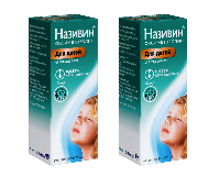 Изображение товара Набор Називин 0,025% флакон капли назальные 10 мл / для детей из 2 уп со скидкой