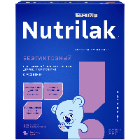 Изображение товара Nutrilak premium безлактозный смесь сухая детская специализированная с рождения 350г