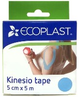 Ecoplast кинезио тейп 5 смх5 м голубой