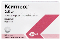 Изображение товара Ксилтесс 2,5 мг 56 шт. таблетки, покрытые пленочной оболочкой