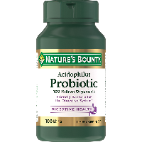 Изображение товара Нэйчес баунти ацидофилус пробиотик 100 шт. таблетки массой 200 мг