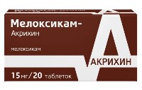 Мелоксикам-акрихин 15 мг 20 шт. таблетки