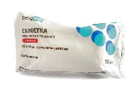 Изображение товара Салфетки медицинские сорбционные стерильные нетканые однослойные 16 смx14 см 10 шт./ evers med